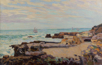Armand Guillaumin (1841-1927)<br><em>Rocks at low tide</em><br>Oil on canvas signed lower right<br>59 x 92 cm<br> Private collection / Marc-Henri Tellier</div>
