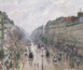 Camille Pissarro (1830-1903)<br><em>Boulevard Montmartre, overcast sky</em><br>1897<br>Oil on canvas signed lower right<br>55 x 65 cm<br> Christie’s Images / The Bridgeman Art Library</div>