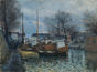 Alfred Sisley (1839-1899)<br><em>Barges on the Saint-Martin canal</em><br>1870<br>Oil signed lower left
<br>54,5 x 73 cm<br>? Collection Oskar Reinhart "Am R?merholz", Winterthur, Switzerland</div>