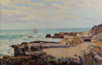 Armand Guillaumin (1841-1927)<br><em>Rochers ? mar? basse</em><br>Huile sur toile sign? en bas ? droite<br>59 x 92 cm<br>? Collection particuli?e / Marc-Henri Tellier</div>