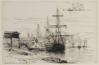 Albert Lebourg (1849-1928)<br>1871<br><em>Quai des chantiers du Mont-Riboudet</em><br>Plume non sign?, localis?, en bas ? gauche<br>20 x 31 cm<br>? Collection particuli?e / Marc-Henri Tellier</div>