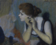 Federico Zandomeneghi (1841-1917)<br><em>La perle</em><br>Pastel sign? en haut ? gauche<br>35 x 44 cm<br>? Ancienne collection particuli?e / Marc-Henri Tellier</div>